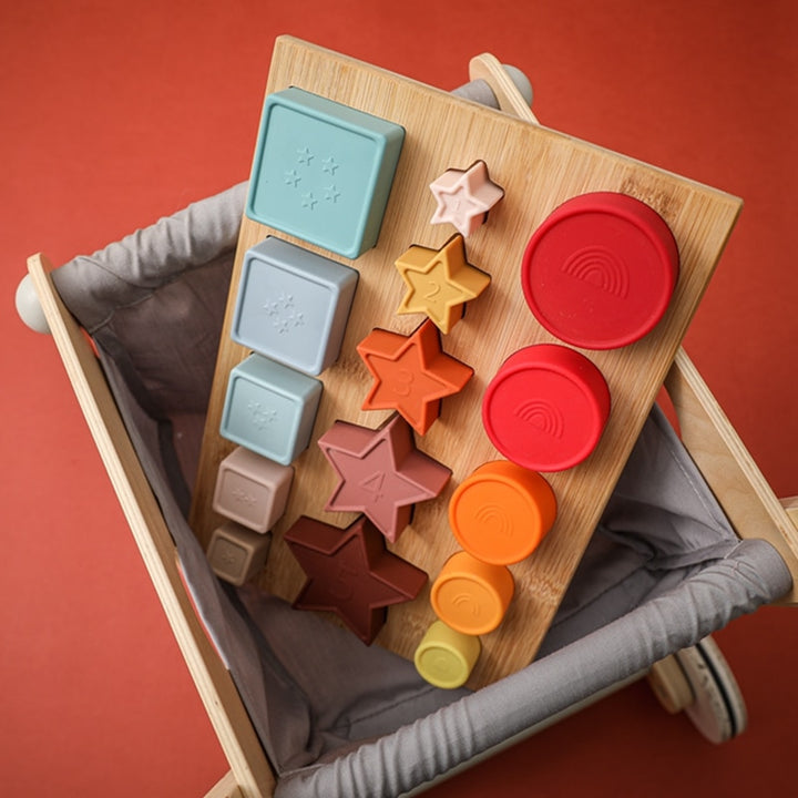 Silicone Stacking Montessori Toys - Deebysmile